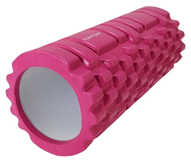 Валик массажный для йоги Tunturi Yoga Grid Foam Roller - розовый, 33 см (14TUSYO026)