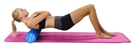 Валик массажный для йоги Tunturi Yoga Massage Roller - синий, 90 см (14TUSYO007) - Фото №2