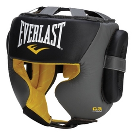 Шлем тренировочный Everlast C3 Professional Sparring Headgear, черный (FP-560001)