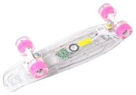 Пенни борд Penny Board Light Music Led, прозрачный (1898005044) - Фото №3