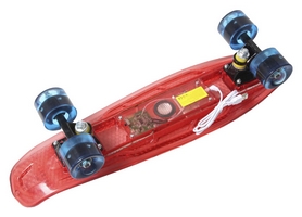 Пенни борд Penny Board Light Music Led, красный (1862847477) - Фото №3