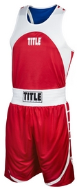 Форма боксерская Title Reversible Aerovent Elite Amateur Boxing Set 2, сине-красная (FP-RTABS2) - Фото №2