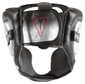 Шлем тренировочный Title Platinum Proclaim Full Training Headgear, черно-серый (FP-PPHGF) - Фото №2
