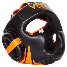 Шлем боксерский Venum Challenger 2.0 Headgear, черно-оранжевый (2962760005146) - Фото №2