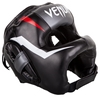 Шолом боксерський Venum Elite Iron Headgear, чорно-сірий (2976890031821)
