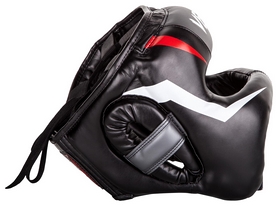 Шолом боксерський Venum Elite Iron Headgear, чорно-сірий (2976890031821) - Фото №2