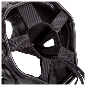 Шолом боксерський Venum Elite Iron Headgear, чорно-сірий (2976890031821) - Фото №4