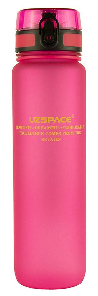 

Бутылка для воды спортивная Uzspace 3038PK - розовая, 1000 мл, Розовый