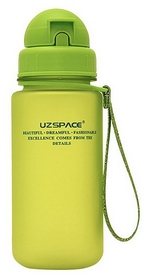 Бутылка для воды спортивная Uzspace 3024GN - зеленая, 400 мл