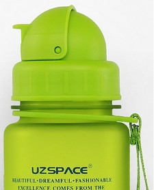 Пляшка для води спортивна Uzspace 3024GN - зелена, 400 мл - Фото №3