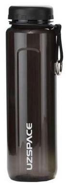 Бутылка для воды спортивная Uzspace 6004BK - черная, 950 мл