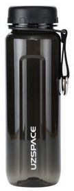 Бутылка для воды спортивная Uzspace 6002BK - черная, 500 мл