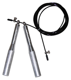 Скакалка регулируемая Tunturi Adjustable Skipping Rope with Bearings, серебрянная (14TUSCF099)