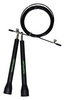 Скакалка регулируемая Tunturi Adjustable Skipping Rope with Bearings, черная (14TUSCF100)