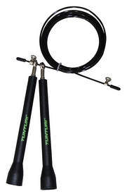 Скакалка регулируемая Tunturi Adjustable Skipping Rope with Bearings, черная (14TUSCF100)