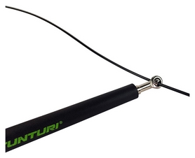 Скакалка регулируемая Tunturi Adjustable Skipping Rope with Bearings, черная (14TUSCF100) - Фото №4