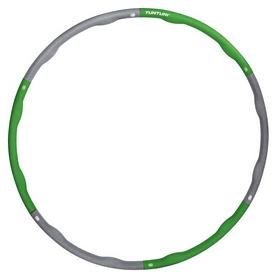 Обруч Tunturi Fitness Hoola Hoop - серо-зеленый, 1,8 кг (14TUSFU276) - Фото №2