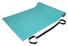Коврик для йоги (йога-мат) Tunturi PVC Yoga Mat - бирюзовый, 4 мм (14TUSYO035) - Фото №3