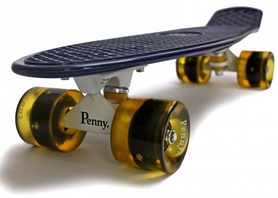 Пенни борд Penny (светящиеся колеса), сине-желтый (1709404671) - Фото №3