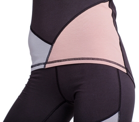 Лосины спортивные женские Berserk Cotton Comfort, серо-розовые (11548) - Фото №5