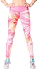 Лосины спортивные женские Berserk Сommonly Pink leaves (11466)