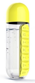 Распродажа*! Бутылка для воды спортивная Asobu Pill Vitamin - желтая, 600 мл (FO-123547)