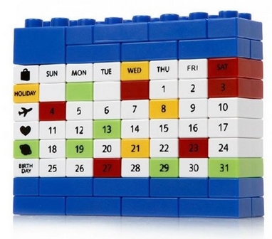 Календарь вечный CDRep Puzzle 104055, синий