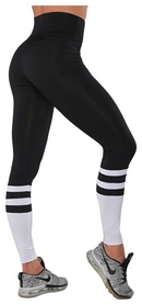 Лосины спортивные Berserk Greatness, черно-белые (L6019BW) - Фото №3