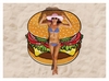 Коврик пляжный CDRep "Hamburger" (FO-121462) - Фото №3