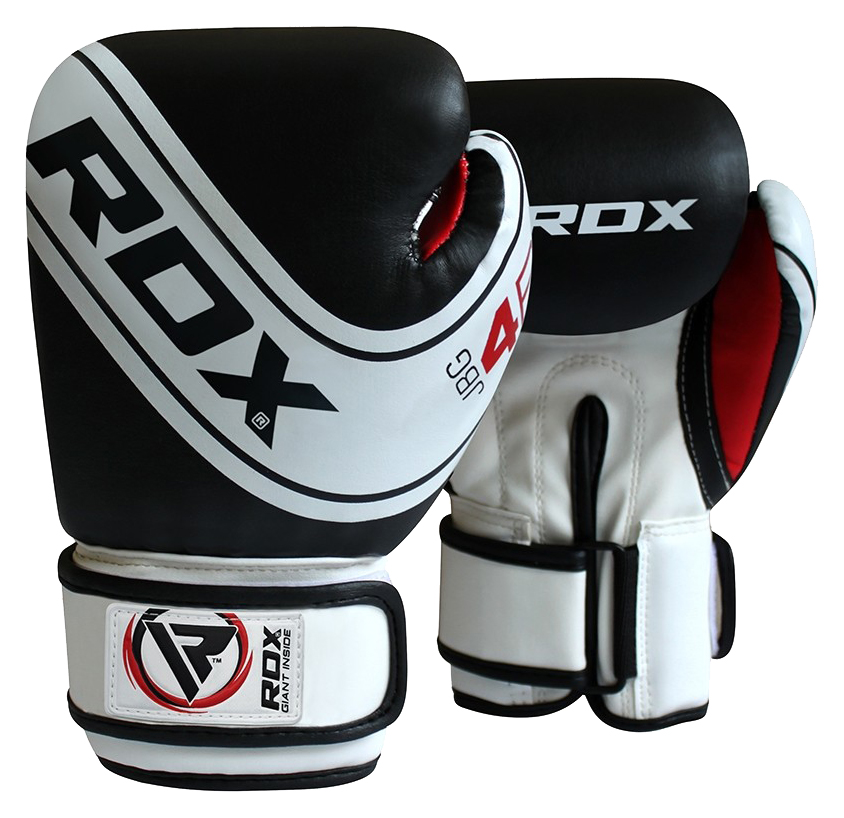 

Боксерские перчатки детские RDX 4B Robo Boxing Gloves, черно-белые (1_10114, Черный