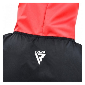 Костюм для похудения с капюшоном RDX Red New, черно-красный (RD-40256) - Фото №4