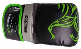 Перчатки боксерские PowerPlay Cobra 3038, зеленые (3038-GN) - Фото №2