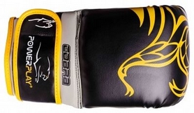 Перчатки боксерские PowerPlay Cobra 3038, желтые (3038-YL) - Фото №2