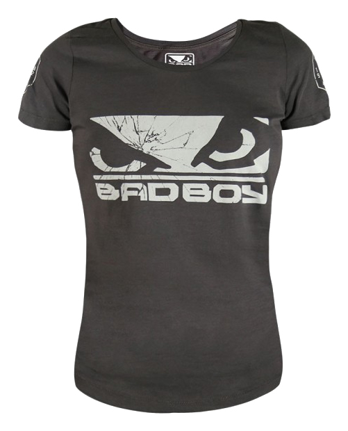 

Футболка женская Bad Boy Global Grey, серая, Темно-серый