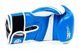 Перчатки боксерские PowerPlay Platinum, синие (3023) - Фото №4