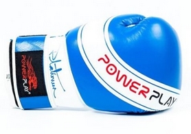 Перчатки боксерские PowerPlay Platinum, синие (3023) - Фото №5