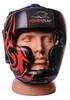 Шлем боксерский PowerPlay 3048, черно-красный (3048-BKRD)