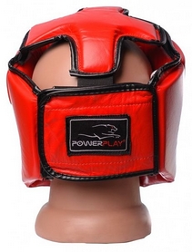 Шлем боксерский PowerPlay 3049, красный (3049-RD) - Фото №3