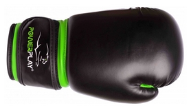 Перчатки боксерские PowerPlay 3004, черные (3004-BKGN) - Фото №3