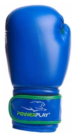 Перчатки боксерские PowerPlay 3004, синие (3004-BLGN) - Фото №2