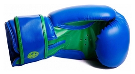 Перчатки боксерские PowerPlay 3004, синие (3004-BLGN) - Фото №4