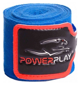 Бинт боксерский PowerPlay 3046 - синий, 4 м