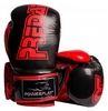 Перчатки боксерские PowerPlay 3017, черные (3017-BK)