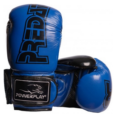 Перчатки боксерские PowerPlay 3017, синие (3017-BL)