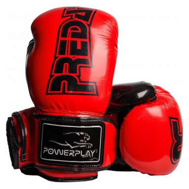 Перчатки боксерские PowerPlay 3017, красные (3017-RD)
