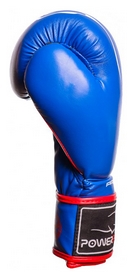 Перчатки боксерские PowerPlay 3018, синие (3018-BLRD) - Фото №4