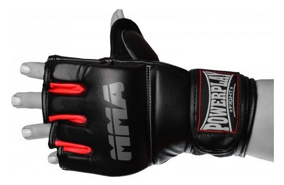

Перчатки для MMA PowerPlay Fight, черно-красные (3053) - L-XL, Черный