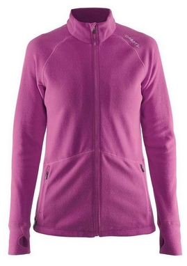 Кофта женская Craft Full Zip Micro Fleece Jacket Woman, розовая (1904594-2403)