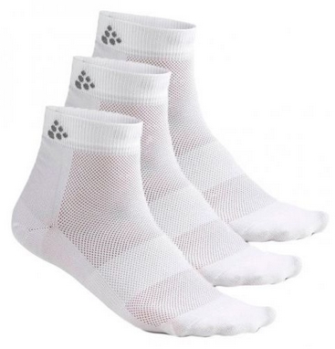 Носки Craft Greatness Mid 3-Pack Sock - белые, 3 пары (1906060-900000)