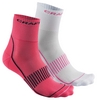 Носки Craft Cool Training 2-Pack Sock SS 16 - розовые, белые (1903427-2471)